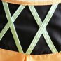 NWOT Peach / Navy Blue / Mint Green Colorblocked Applique Shell Top Blouse XS S