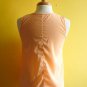 NWOT Peach / Navy Blue / Mint Green Colorblocked Applique Shell Top Blouse XS S