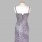 Va Va Voom Retro 90s Gray Neon Pink Yellow Leopard Animal Print Sheath Dress S M