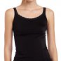 NWT Maidenform Low-Cal Dressing Black Shaping Slimming Camisole /w Lace #40947 L