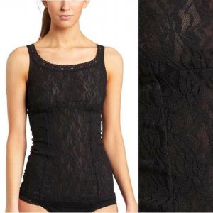 NWT Maidenform Low-Cal Dressing Black Lace Shaping Slimming Camisole #40949 M