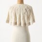 NWT Anthropologie With Wings White Tank Cream Vintage-Look Crochet Cape USD68 M