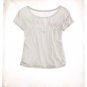 NWT Aerie All the Pretty Horses Gray Pink Orange Cropped T-Shirt Tee S