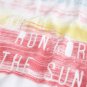 NWT Aerie Run for the Sun White Rainbow Sketch Sunset Soft Cropped T-Shirt Tee L
