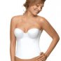 NWT Maidenform Custom Lift Shaping Longline Bra Corset 09655 USD48 White M L 38C