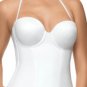 NWT Maidenform Custom Lift Shaping Longline Bra Corset 09655 USD48 White M L 38C