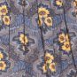 NWT Frenchi Flowy Blue Gray Yellow Floral Print Full Boxpleated Summer Skirt S M