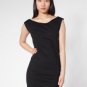 NWT American Apparel Wear 6 Ways Black Fine Jersey T-Shirt Pillowcase Dress XS S