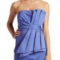 NWT Ted Baker Powder Blue Strapless Origami Pleated Bow Fearne Dress USD295 M 10