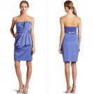 NWT Ted Baker Powder Blue Strapless Origami Pleated Bow Fearne Dress USD295 M 10