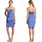 NWT Ted Baker Powder Blue Strapless Origami Pleated Bow Fearne Dress USD295 M 10