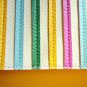 NWT Rainbow Bright Pebbled Faux Leather Mini Satchel / Clutch Bag - White Yellow
