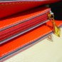 NWT Rainbow Bright Pebbled Faux Leather Mini Satchel / Clutch Bag - White Orange