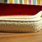 NWT Rainbow Bright Pebbled Faux Leather Mini Satchel / Clutch Bag - White Brown