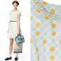 NWT Jason Wu Target Cream Yellow Blue Cycle Print Flutter Dress /w Pearls M 8