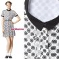 NWT Jason Wu for Target Cycle Wheel Dot Print Shirt Dress in Cream Gray Black XL