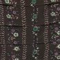NWT Forever 21 Tiered Floral Print Urban Chic Blouse Top - Charcoal Gray Cream M