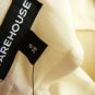 NWT Warehouse Cream Plum Brown Sheer Cotton Swing Top Appliqué Flowers $90 XS S