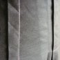 Polished Black Linen Pleated Work Office Skirt Hot Pink Contrast Stitching XS 0