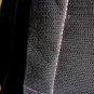 Polished Black Linen Pleated Work Office Skirt Hot Pink Contrast Stitching XS 0