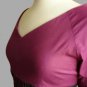 Stunning Plum Purple & Black Embroidered Paisley 3/4 Sleeve Empire Dress S M