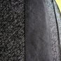 Smart Black White Panelled Tweed & Faux Suede Midi Swing Work Office Skirt XS S