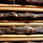 Unique Bamboo Twig Wooden Handcrafted Artisan Sushi Roll Bag in Contrast Browns