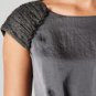 NWT Ann Taylor LOFT Iron Gray Juliette Sweet Lace Cap Sleeve Dress USD90 16 XL P