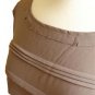 NWOT Taupe Stone Gray Soft Tiered Pleated Fall Winter Long-Sleeved Blouse M L