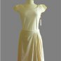 NWOT G2000 Simple Classic Neutral Beige Pleated A-Line Work Office Skirt M