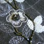 NWOT Biba Charcoal Gray Checked Wool Jacket Embroidered Beaded Flowers UK12 M 8
