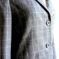 NWOT Biba Charcoal Gray Checked Wool Jacket Embroidered Beaded Flowers UK12 M 8