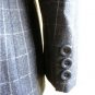 NWOT Biba Charcoal Gray Checked Wool Jacket Embroidered Beaded Flowers UK12 M 8