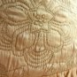 Mango MNG Tan Brown Flared Knit Skirt /w Floral Silk Quilted Appliqu&Atilde;&copy; Waist XS S
