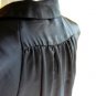 Little Match Girl Silky Black Twofer Dress White Polka Dot Print Zip Skirt S M