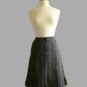 M.O.M.C.K.S. Chic True Black & White Pinstriped Work Office A-line Skirt XXS XS