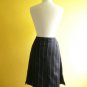 M.O.M.C.K.S. Chic True Black & White Pinstriped Work Office A-line Skirt XXS XS