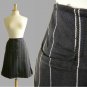 M.O.M.C.K.S. Chic True Black & White Pinstriped Work Office A-line Skirt XXS XS