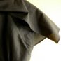 GG 5 Black Work Office Blouse Top /w Ruffle Bib & Origami Fold Capelet Collar XS