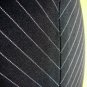 Classic Black White Chevron Pinstriped Panelled Gored Midi Work Office Skirt XS
