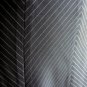 Classic Black White Chevron Pinstriped Panelled Gored Midi Work Office Skirt XS