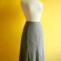 Classic Chic Dove Gray Pleated Wool Felt Slim A-Line Midi Fall Winter Skirt XS S