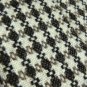 Cream & Dark Brown Woven Boucle Checks Wool Fall Winter Pleated Full Skirt S M