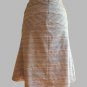 Allure Noir Brown Pink Plaid Tartan Panelled Tailored Bell Flare Work Skirt XS S
