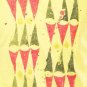 NWT Aerie Yellow Red Green Triangle Bunting Print Soft Cropped T-Shirt Tee M