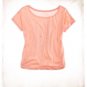 NWT Aerie Salmon Blush Pink Cupid Arrows Heart burst Print T-Shirt Tee L