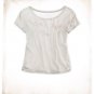 NWT Aerie All the Pretty Horses Gray Pink Orange Cropped T-Shirt Tee M