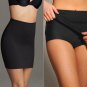 NWT Maidenform Fat Free Dressing Shaping Slimming 21" Black Slip Skirt /w Boyshorts #2458 USD30 L