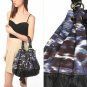 NWT Urban Outfitters Deux Lux Blue Black Watercolor Ikat Large Bucket Bag $59