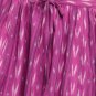 Gap Pink Skirt Muted Fuschia Rustic Ikat Print Cotton Drawstring NWT USD60 L 14